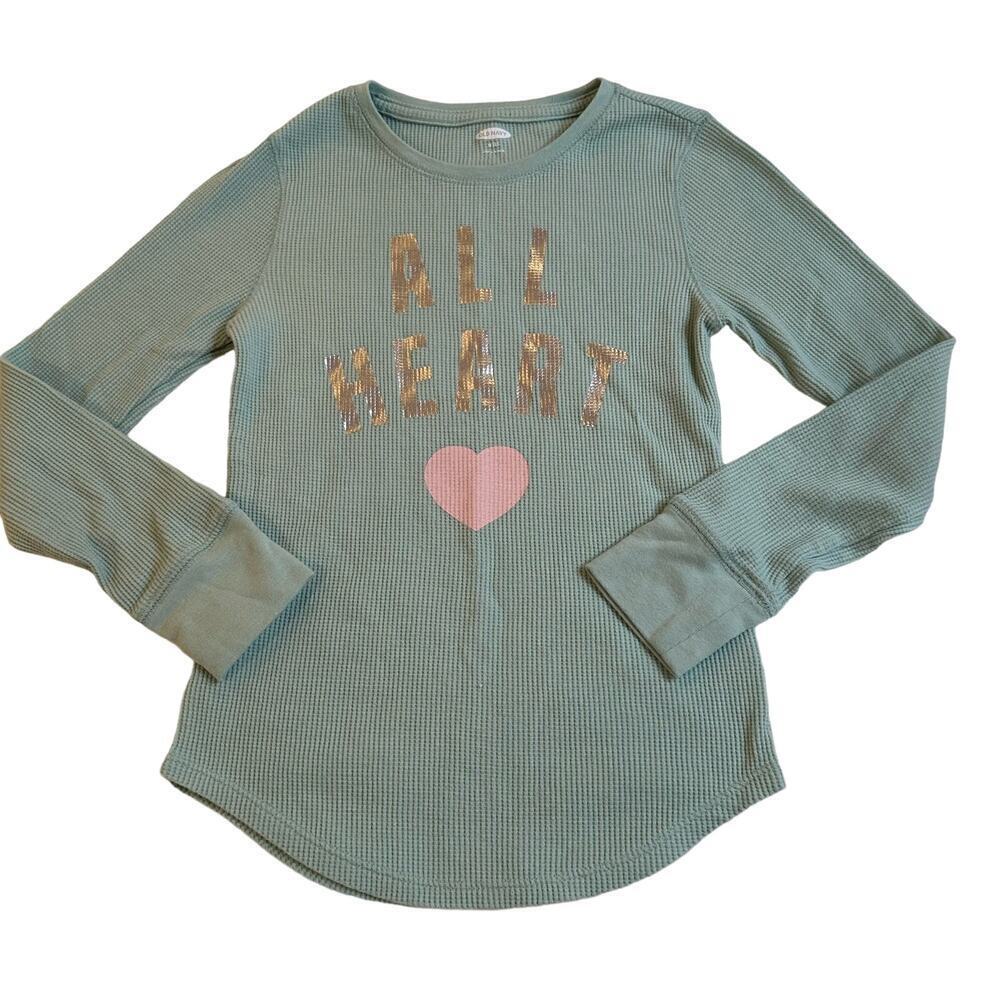 Old Navy Waffle Long Sleeve Top sz 8